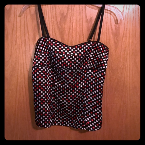Silk like tank top with a retro style - Picture 2 of 4
